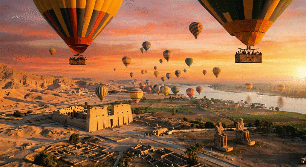 Sunrise Hot Air Balloon Ride Over Luxor