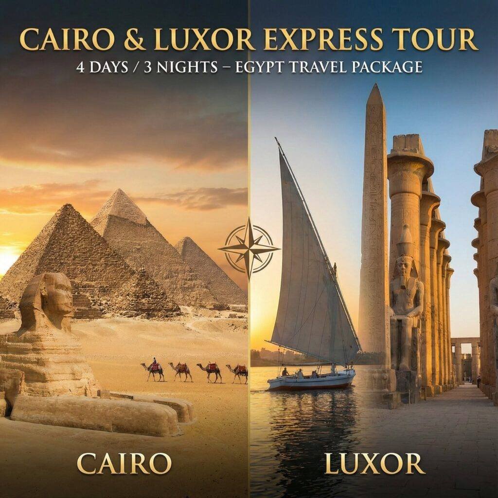 Cairo & Luxor Express Tour 4 Days 3 Nights