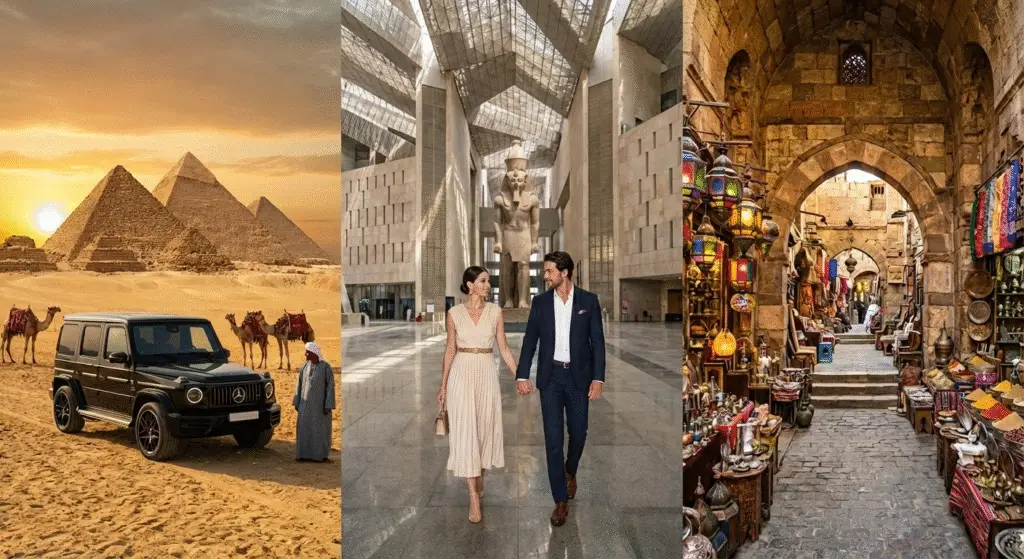 Private Day Tour to Giza Pyramids, Egyptian Museum and Khan El Khalili